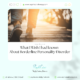 Borderline Personality Disorder