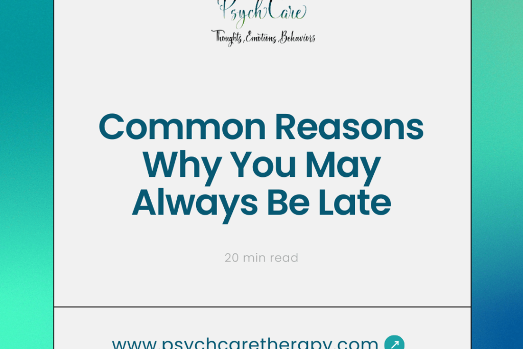 Common Reasons Why You May Always Be Late