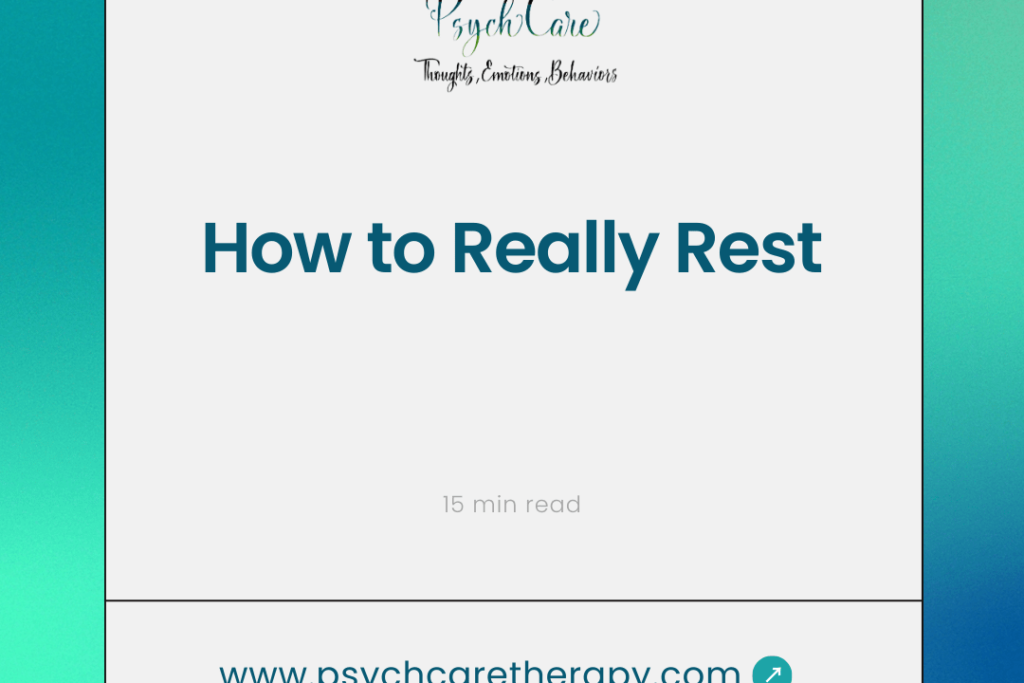 How to Really Rest