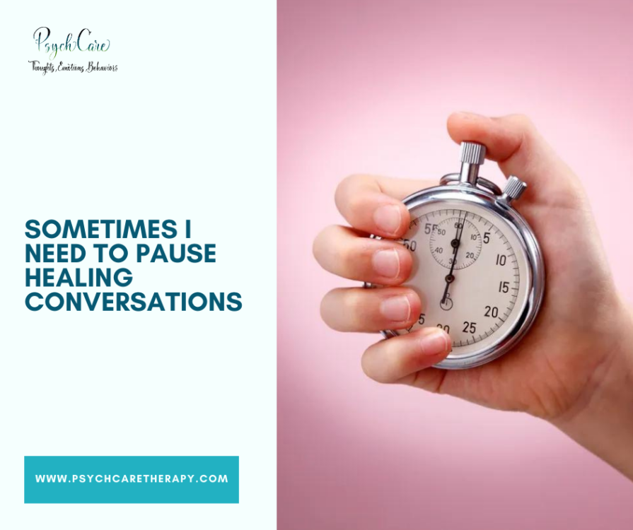 Sometimes I Need to Pause Healing Conversations